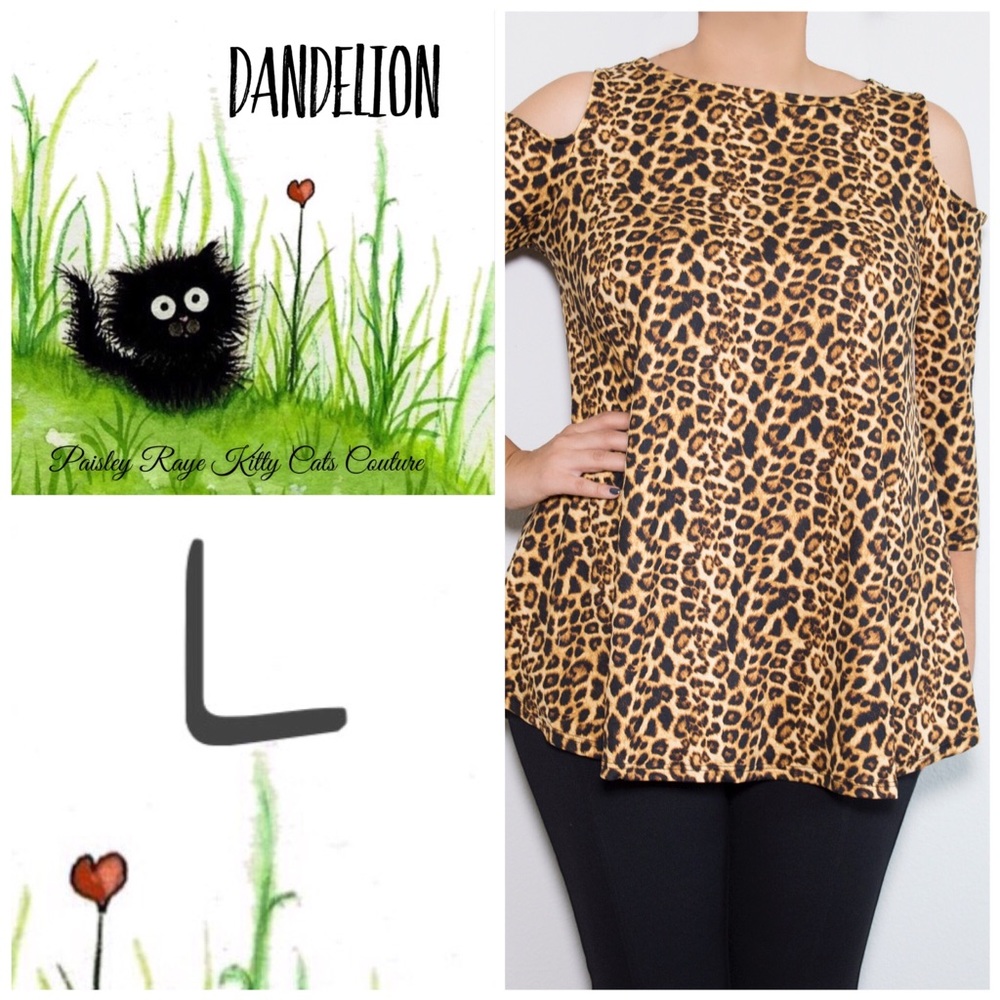 BNWT Cold Shoulder Swing Top with 3/4 sleeves.